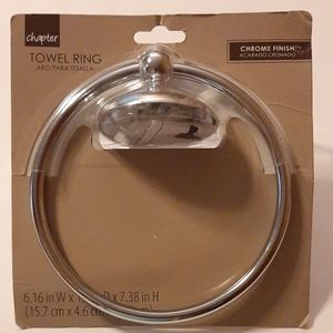Chapter Chrome Silver Finish Bath Towel Ring NOS 167148C